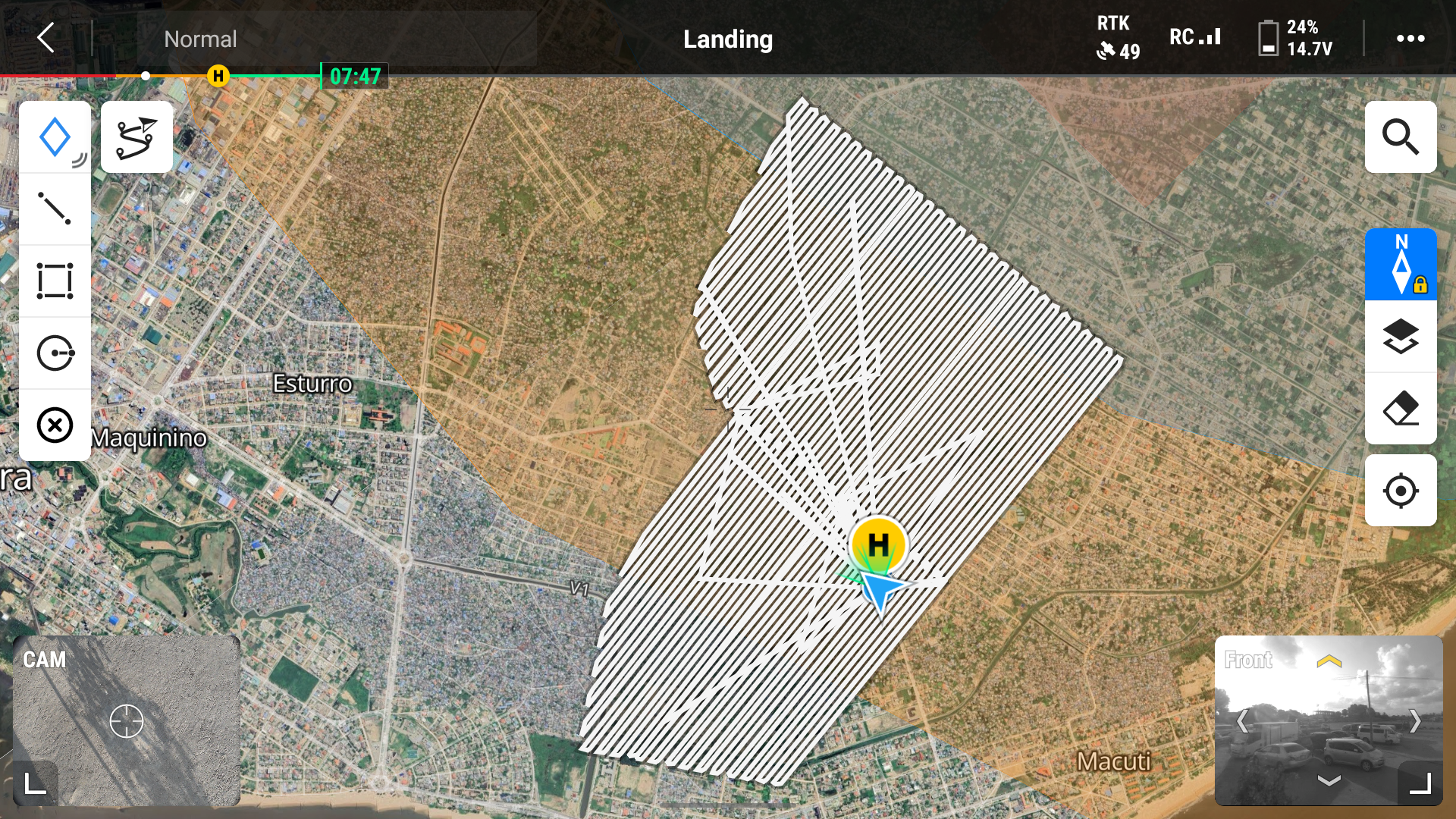Software de planeamento de voo e geolocalização em tempo real